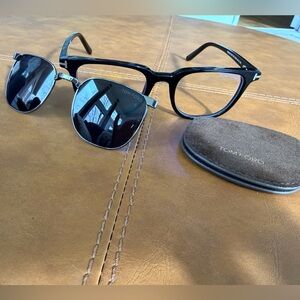 Tom Ford Black and Silver Glasses